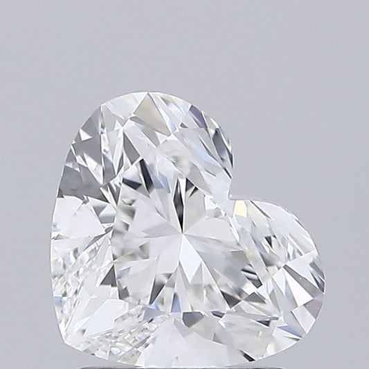 Lab-Grown Heart Diamond - 1.53 Carats, E Color, VVS2 Clarity - Certified by IGI - Report Number: LG677570898