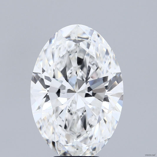 Lab-Grown Oval Diamond - 8.02 Carats, F Color, VVS2 Clarity - Certified by IGI - Report Number: LG702570137