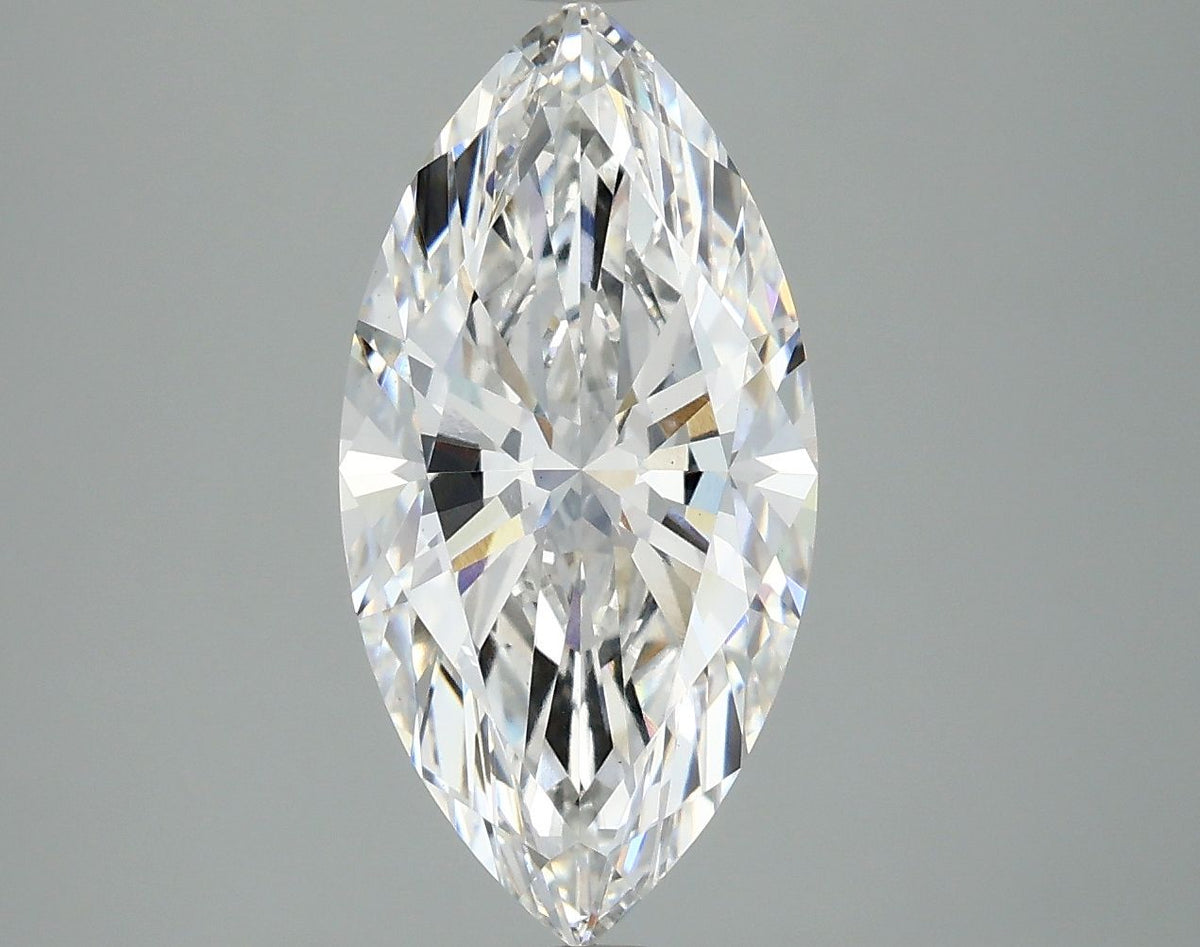 Lab-Grown Marquise Diamond - 2.98 Carats, E Color, VVS2 Clarity - Certified by IGI - Report Number: LG662439805