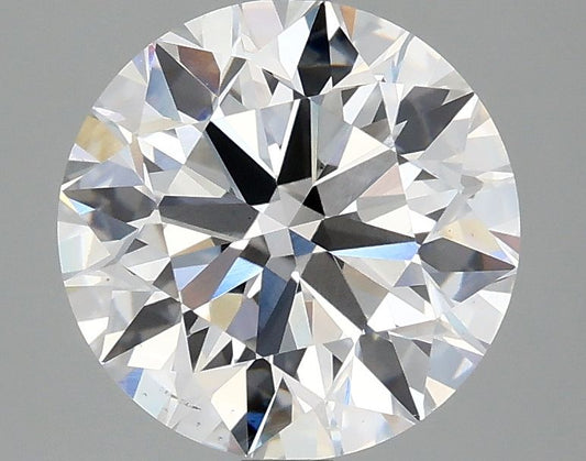 Lab-Grown Round Diamond - 2.95 Carats, D Color, VS2 Clarity - Certified by IGI - Report Number: LG707525352