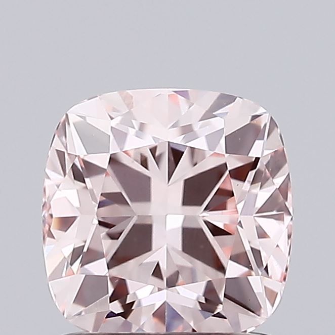 Lab-Grown Cushion Diamond - 1.08 Carats, Fancy Intense Pink Color, VS1 Clarity - Certified by IGI - Report Number: LG673423661