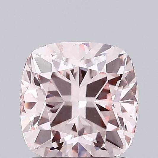 Lab-Grown Cushion Diamond - 1.08 Carats, Fancy Intense Pink Color, VS1 Clarity - Certified by IGI - Report Number: LG673423661