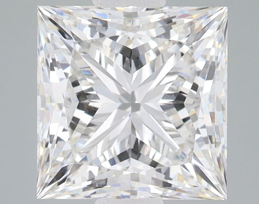 Lab-Grown Princess Diamond - 3.05 Carats, F Color, VVS2 Clarity - Certified by IGI - Report Number: LG628485091