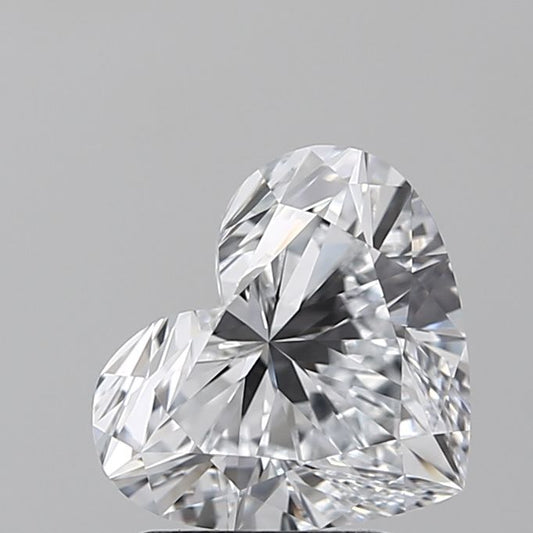 Lab-Grown Heart Diamond - 2.0 Carats, F Color, VVS2 Clarity - Certified by IGI - Report Number: LG603345886