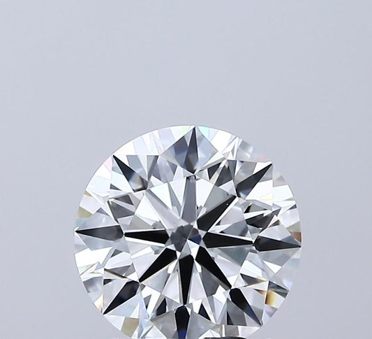 Lab-Grown Round Diamond - 2.01 Carats, E Color, VVS2 Clarity - Certified by IGI - Report Number: LG694577389