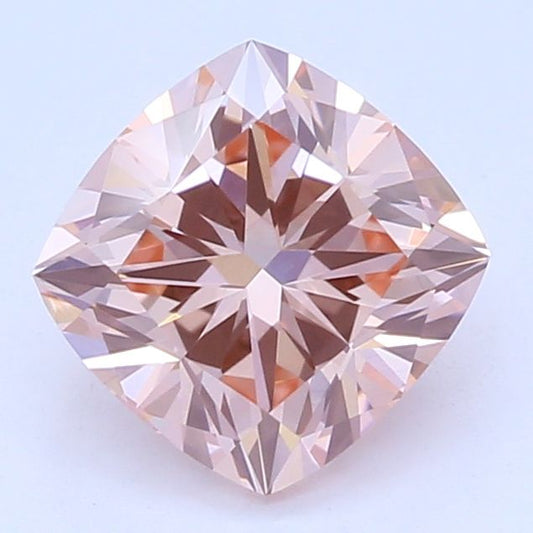 Lab-Grown Cushion Diamond - 0.64 Carats, Fancy Intense Pink Color, VVS2 Clarity - Certified by IGI - Report Number: LG550249697