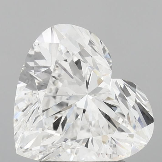 Lab-Grown Heart Diamond - 2.49 Carats, D Color, VS2 Clarity - Certified by IGI - Report Number: LG694505679