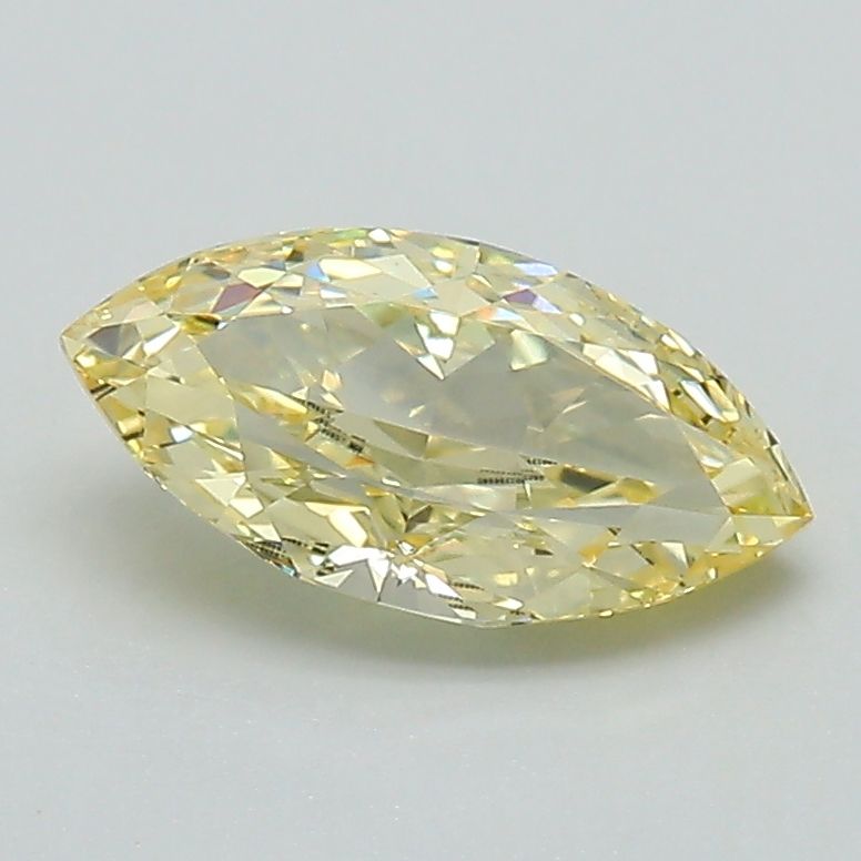 Lab-Grown Marquise Diamond - 1.08 Carats, Fancy Intense Yellow Color, VS1 Clarity - Certified by IGI - Report Number: LG602356960