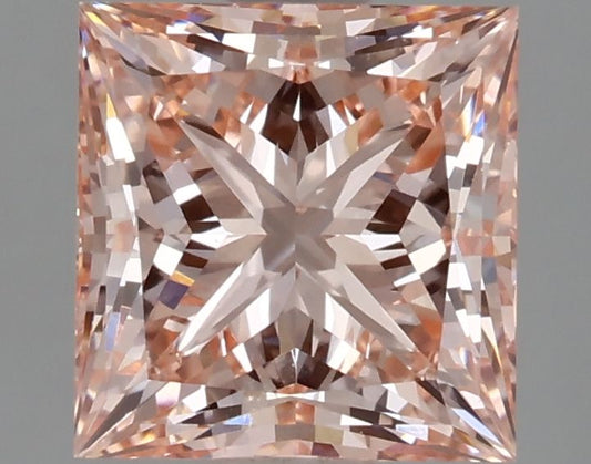 Lab-Grown Princess Diamond - 1.97 Carats, Fancy Intense Pink Color, VVS2 Clarity - Certified by IGI - Report Number: LG627413436