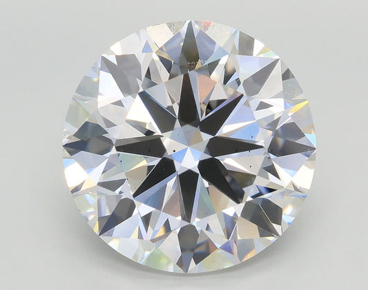 Lab-Grown Round Diamond - 8.03 Carats, E Color, VS2 Clarity - Certified by IGI - Report Number: LG675570734