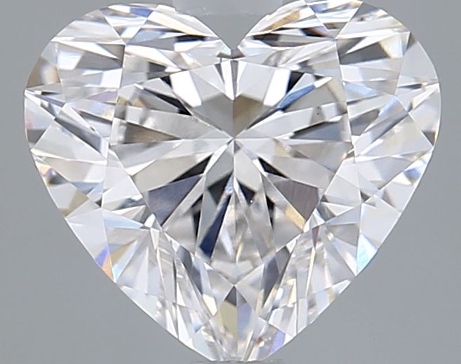 Lab-Grown Heart Diamond - 1.54 Carats, F Color, VVS2 Clarity - Certified by IGI - Report Number: LG675577053