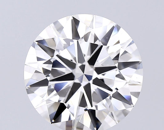 Lab-Grown Round Diamond - 8.0 Carats, F Color, VS2 Clarity - Certified by IGI - Report Number: LG613390153