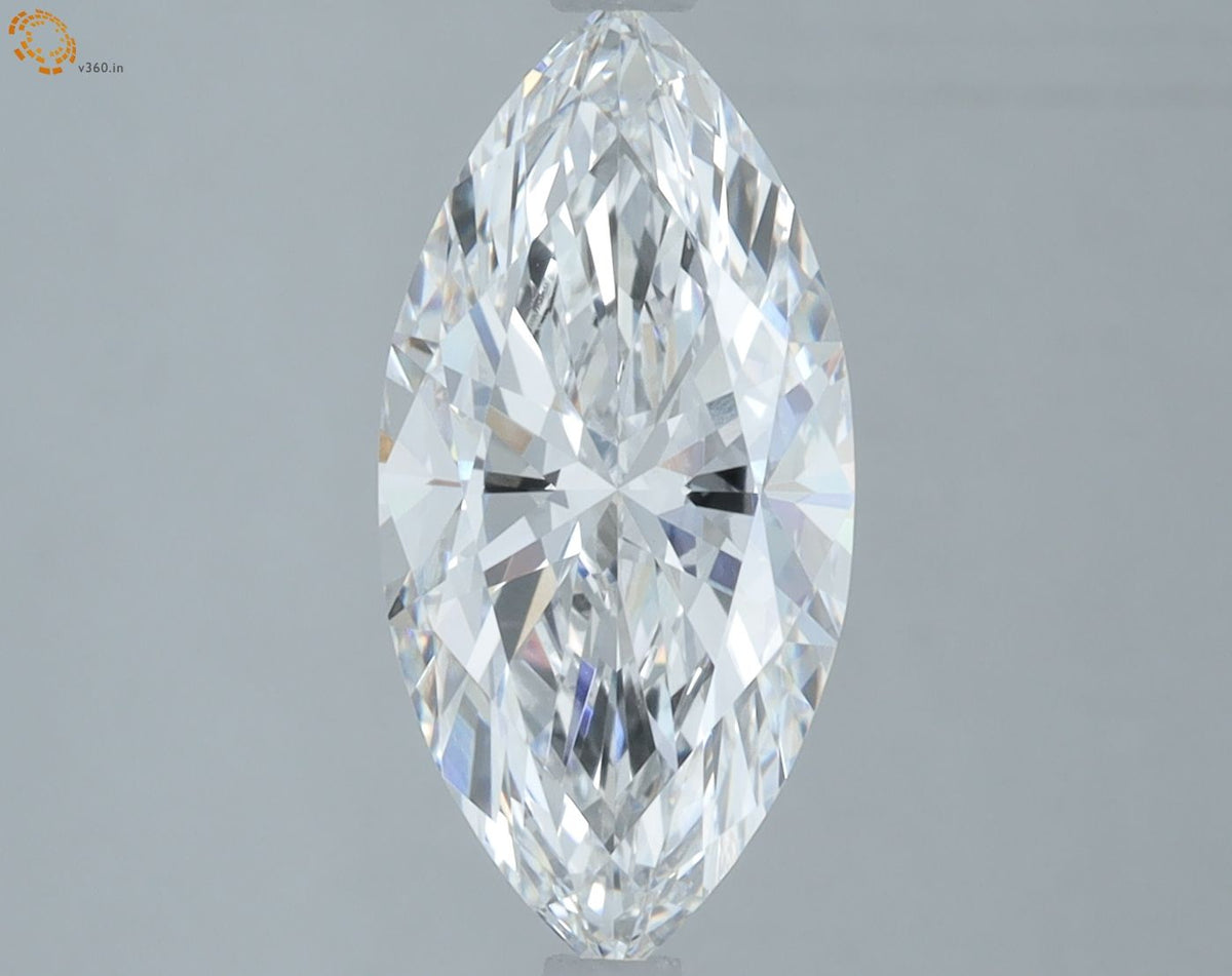 Lab-Grown Marquise Diamond - 2.52 Carats, E Color, VVS2 Clarity - Certified by IGI - Report Number: LG677522655