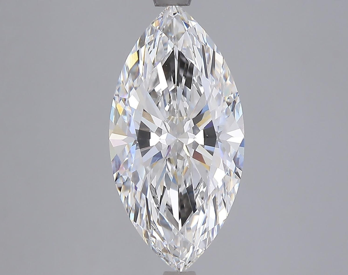 Lab-Grown Marquise Diamond - 4.06 Carats, F Color, VVS2 Clarity - Certified by IGI - Report Number: LG685589483