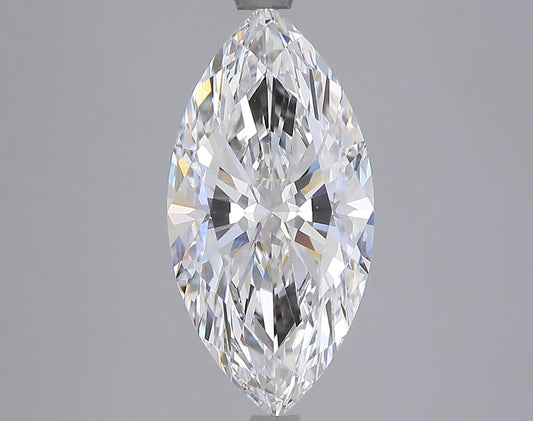 Lab-Grown Marquise Diamond - 4.06 Carats, F Color, VVS2 Clarity - Certified by IGI - Report Number: LG685589483