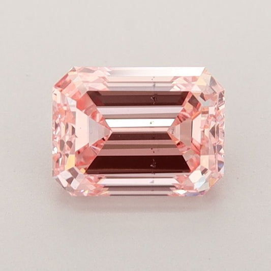 Lab-Grown Emerald Diamond - 1.08 Carats, Fancy Intense Pink Color, SI1 Clarity - Certified by IGI - Report Number: LG593371477