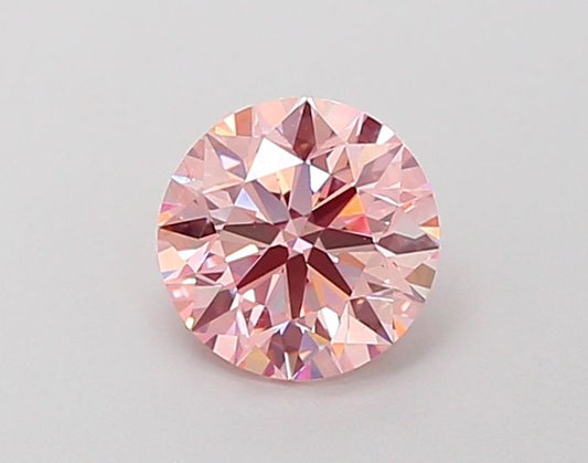 Lab-Grown Round Diamond - 0.92 Carats, Fancy Intense Pink Color, VS2 Clarity - Certified by IGI - Report Number: LG662478632