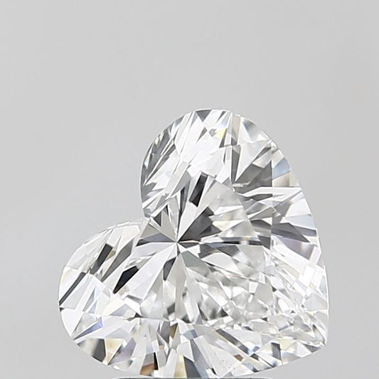 Lab-Grown Heart Diamond - 2.55 Carats, E Color, VS2 Clarity - Certified by IGI - Report Number: LG678564684