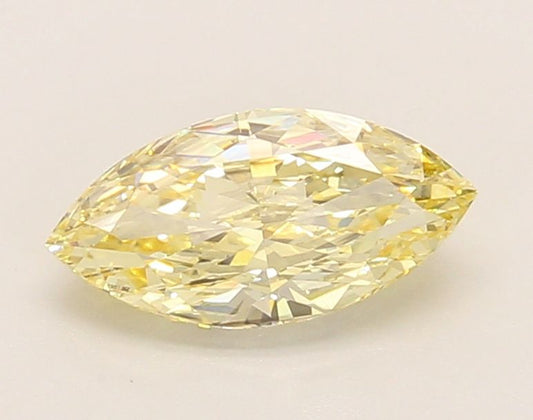 Lab-Grown Marquise Diamond - 1.04 Carats, Fancy Yellow Color, VS1 Clarity - Certified by IGI - Report Number: LG651491160