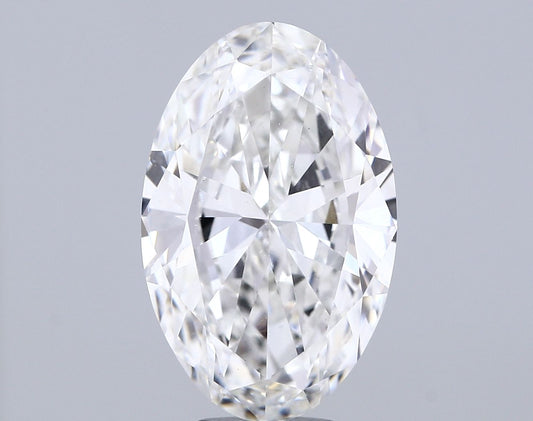 Lab-Grown Oval Diamond - 6.01 Carats, F Color, VS1 Clarity - Certified by IGI - Report Number: LG680570990