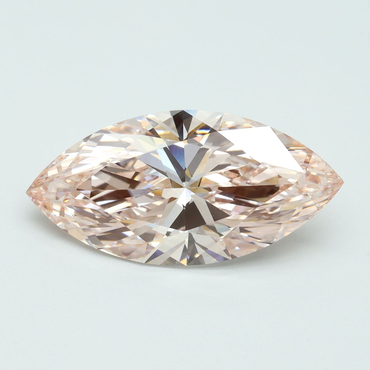 Lab-Grown Marquise Diamond - 6.05 Carats, Fancy Intense Pink Color, VVS2 Clarity - Certified by IGI - Report Number: LG616408269