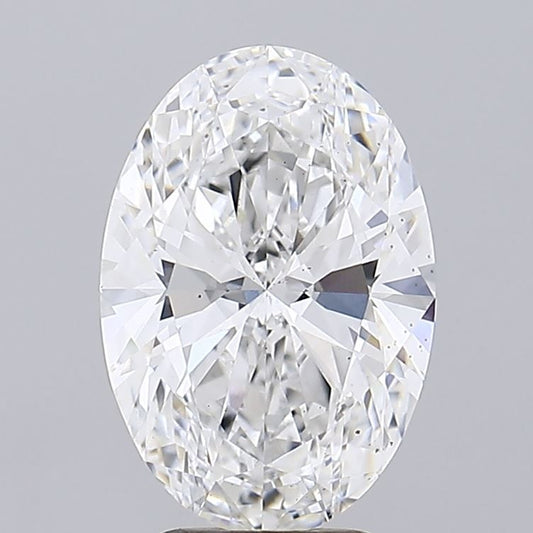 Lab-Grown Oval Diamond - 3.52 Carats, E Color, VS2 Clarity - Certified by IGI - Report Number: LG593382667