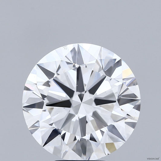 Lab-Grown Round Diamond - 7.02 Carats, F Color, VS2 Clarity - Certified by IGI - Report Number: LG693535508