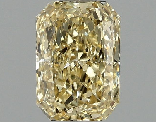 Lab-Grown Radiant Diamond - 1.01 Carats, Fancy Vivid Yellow Color, VVS1 Clarity - Certified by IGI - Report Number: LG669415995