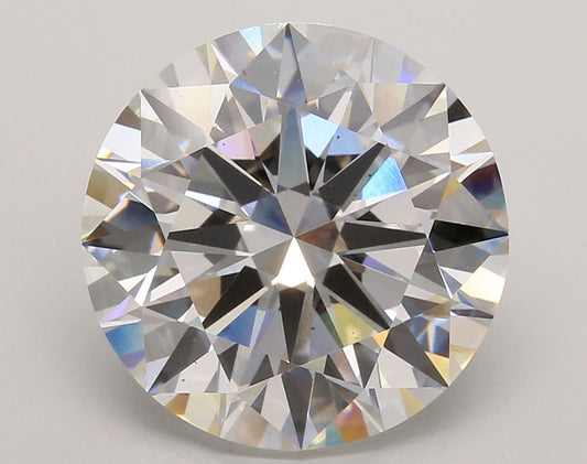 Lab-Grown Round Diamond - 8.71 Carats, F Color, VS2 Clarity - Certified by IGI - Report Number: LG671410593