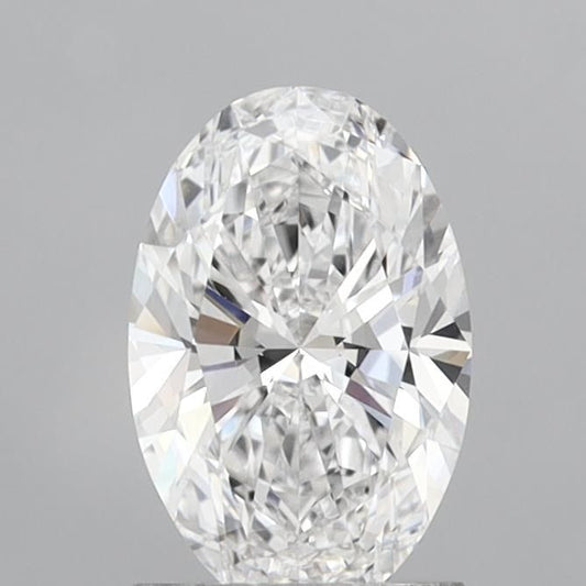 Lab-Grown Oval Diamond - 1.49 Carats, D Color, VVS2 Clarity - Certified by IGI - Report Number: LG713595811