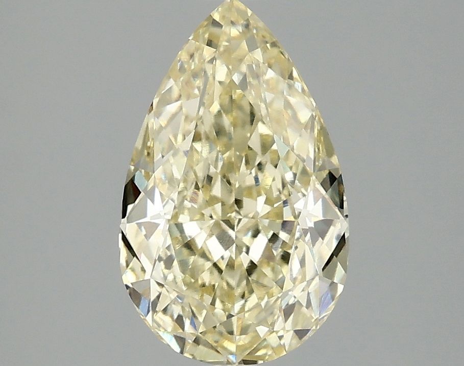 Lab-Grown Pear Diamond - 2.09 Carats, Fancy Intense Yellow Color, VVS2 Clarity - Certified by IGI - Report Number: LG692503857
