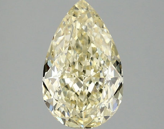 Lab-Grown Pear Diamond - 2.09 Carats, Fancy Intense Yellow Color, VVS2 Clarity - Certified by IGI - Report Number: LG692503857