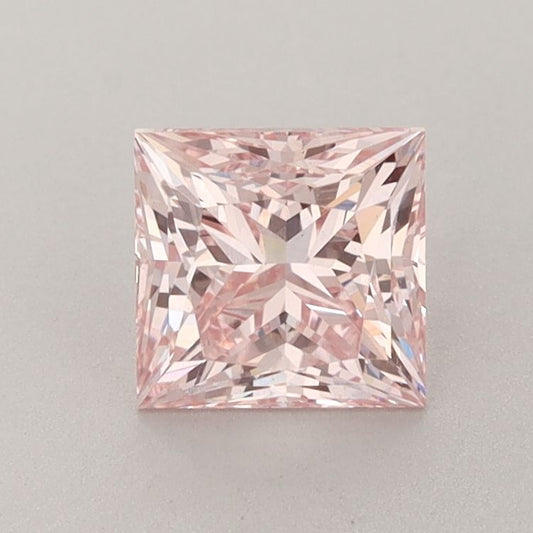 Lab-Grown Princess Diamond - 1.2 Carats, Fancy Intense Pink Color, VS1 Clarity - Certified by IGI - Report Number: LG639499553