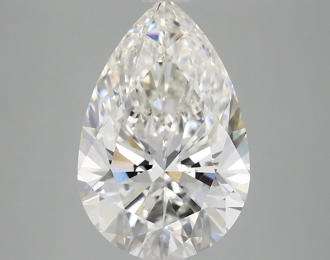 Lab-Grown Pear Diamond - 4.08 Carats, F Color, VVS2 Clarity - Certified by IGI - Report Number: LG685543432