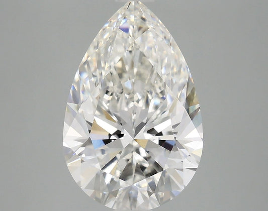 Lab-Grown Pear Diamond - 4.08 Carats, F Color, VVS2 Clarity - Certified by IGI - Report Number: LG685543432