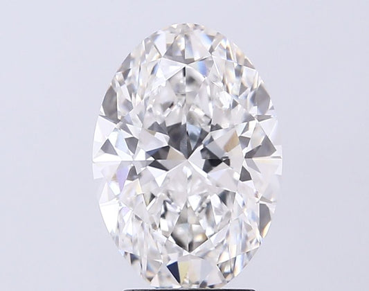 Lab-Grown Oval Diamond - 3.55 Carats, F Color, VVS2 Clarity - Certified by IGI - Report Number: LG717598861