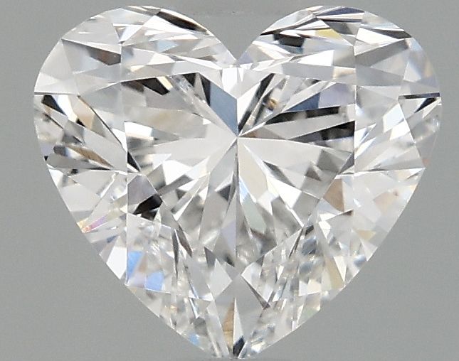 Lab-Grown Heart Diamond - 0.97 Carats, E Color, VVS2 Clarity - Certified by IGI - Report Number: LG689572549
