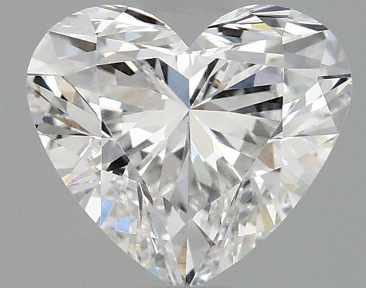 Lab-Grown Heart Diamond - 0.97 Carats, E Color, VVS2 Clarity - Certified by IGI - Report Number: LG689572549