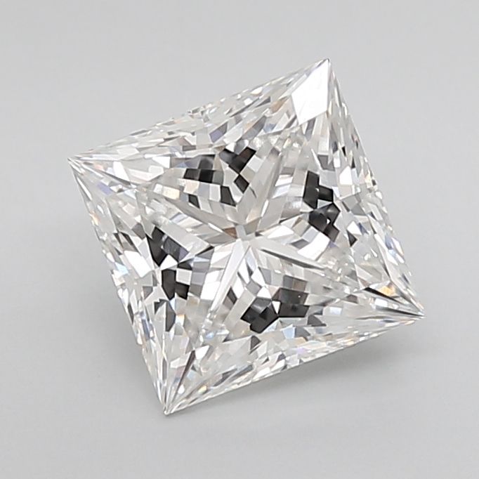 Lab-Grown Princess Diamond - 3.09 Carats, F Color, VVS2 Clarity - Certified by IGI - Report Number: LG646474191