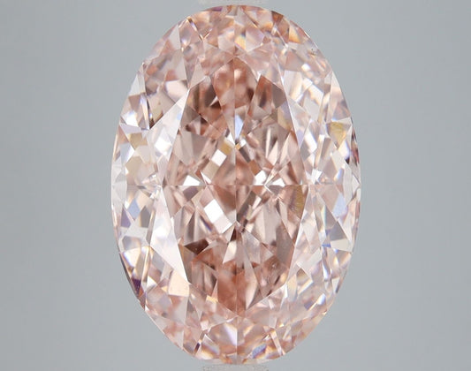 Lab-Grown Oval Diamond - 8.08 Carats, Fancy Intense Pink Color, VS1 Clarity - Certified by IGI - Report Number: LG680512877