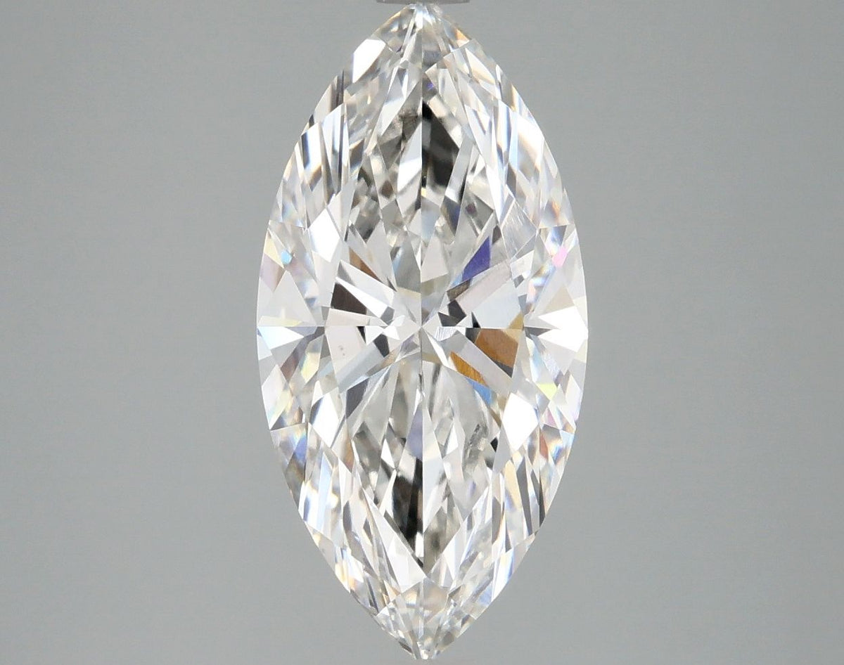 Lab-Grown Marquise Diamond - 2.96 Carats, F Color, VS1 Clarity - Certified by IGI - Report Number: LG664410898