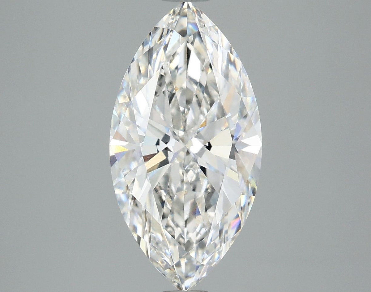 Lab-Grown Marquise Diamond - 2.96 Carats, E Color, VVS2 Clarity - Certified by IGI - Report Number: LG664409454