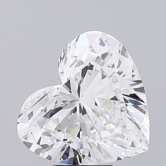 Lab-Grown Heart Diamond - 7.02 Carats, F Color, VVS2 Clarity - Certified by IGI - Report Number: LG623414018
