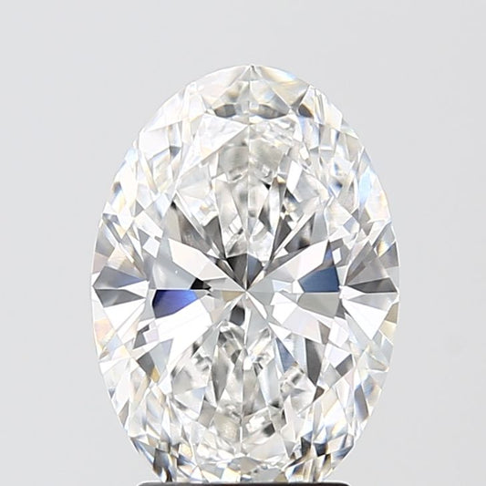 Lab-Grown Oval Diamond - 3.05 Carats, F Color, VVS2 Clarity - Certified by IGI - Report Number: LG687587148