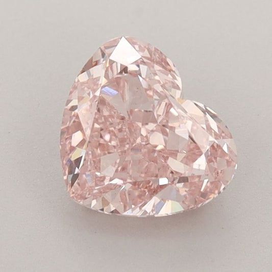 Lab-Grown Heart Diamond - 1.42 Carats, Fancy Intense Pink Color, VS2 Clarity - Certified by IGI - Report Number: LG618488807