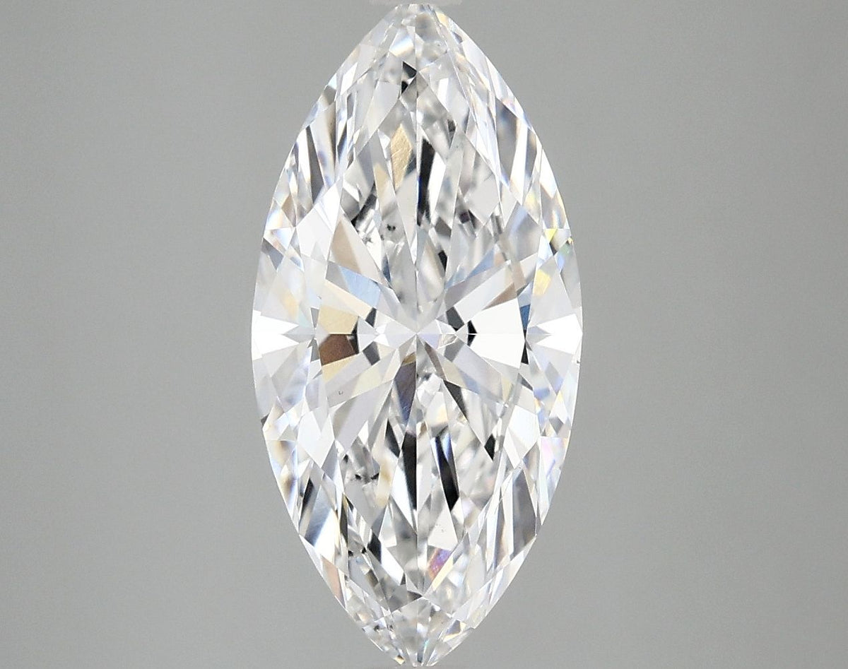 Lab-Grown Marquise Diamond - 2.98 Carats, D Color, VS2 Clarity - Certified by IGI - Report Number: LG705531231