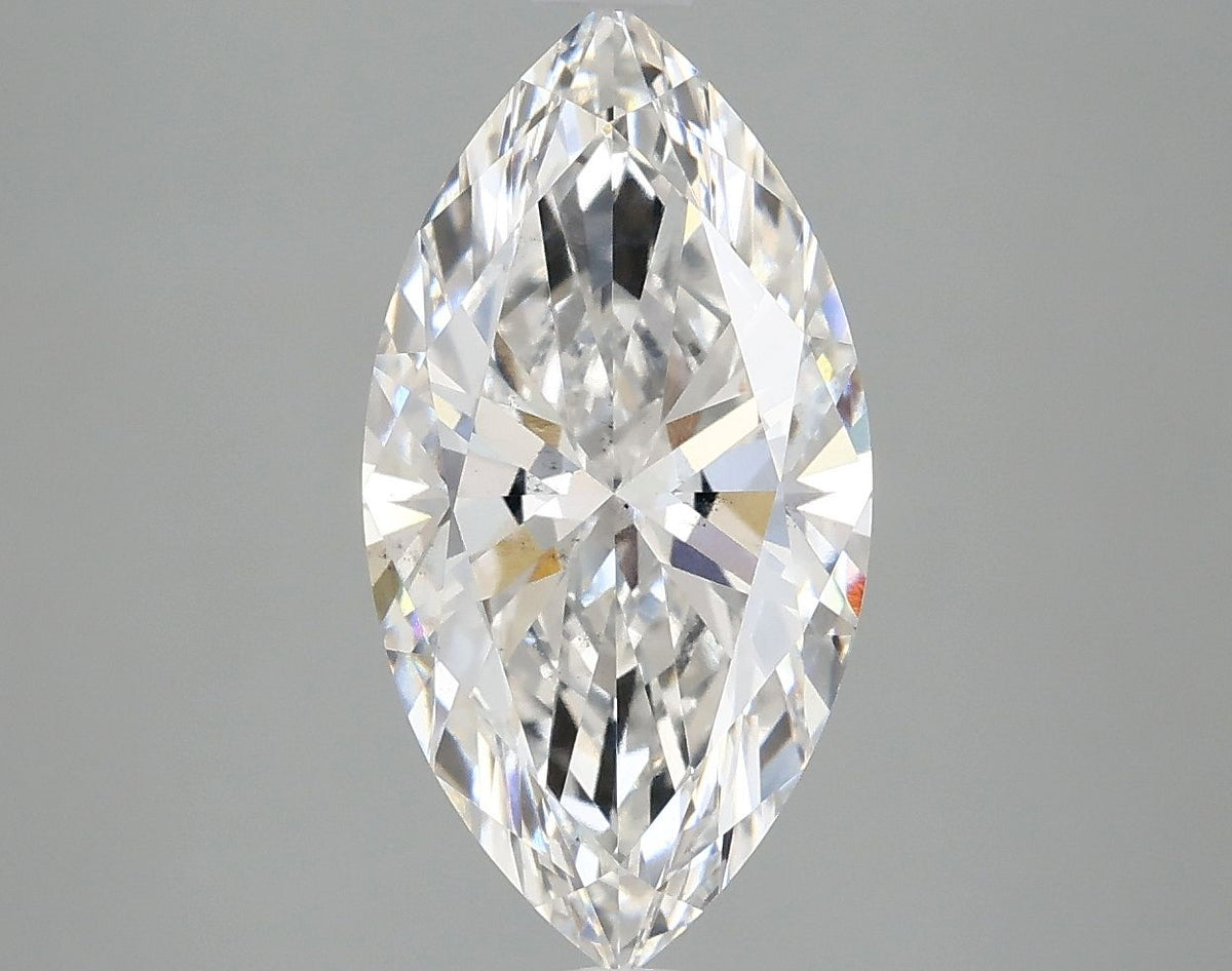 Lab-Grown Marquise Diamond - 2.96 Carats, E Color, VS2 Clarity - Certified by IGI - Report Number: LG687547112