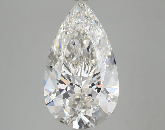 Lab-Grown Pear Diamond - 4.63 Carats, F Color, VS2 Clarity - Certified by IGI - Report Number: LG606345940