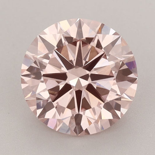 Lab-Grown Round Diamond - 3.0 Carats, Fancy Intense Pink Color, VS1 Clarity - Certified by IGI - Report Number: LG616408243