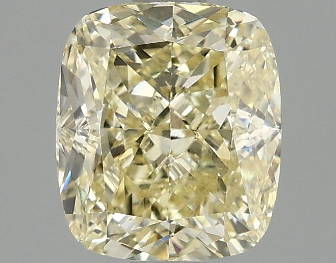 Lab-Grown Cushion Diamond - 2.0 Carats, Fancy Intense Yellow Color, VS1 Clarity - Certified by IGI - Report Number: LG687566088